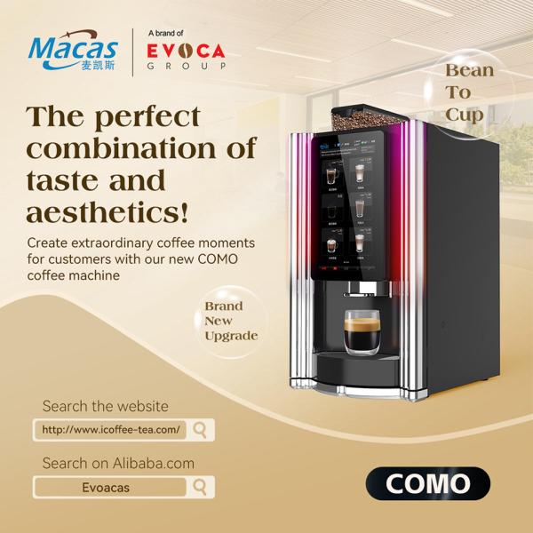 Vendeuse de café personnalisable avec des fonctionnalités de haute technologie pour une expérience utilisateur améliorée