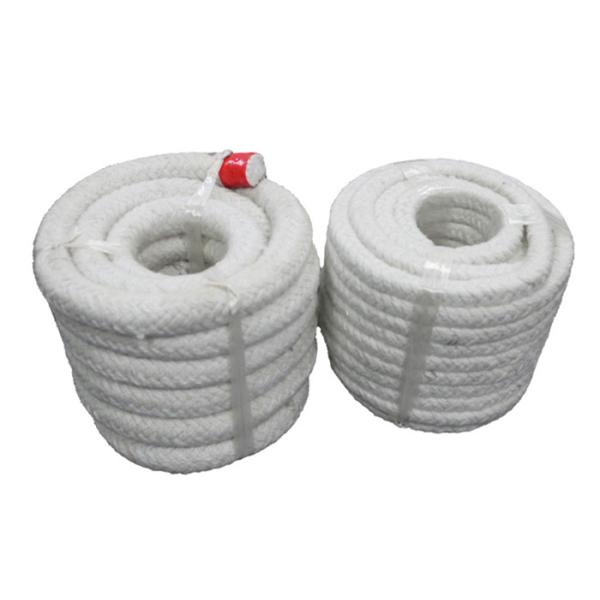 Белой веревочка керамического волокна ткани волокна заплетенная набивкой сальника заплетенная квадратом