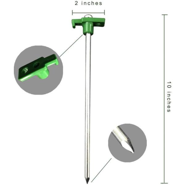 Non Rust Galvanized Steel Pop Up Canopy Tent Stakes 10Pcs Pack