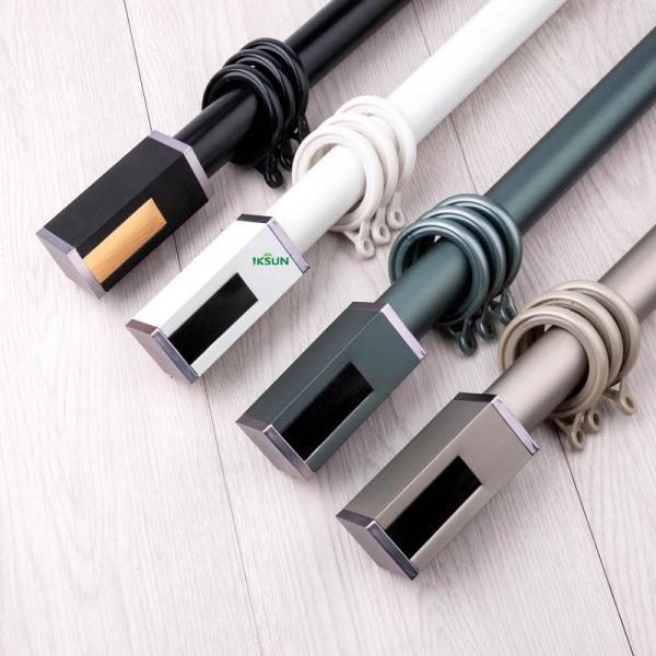  Wholesale Fashion Curtain Pole Aluminum Ceiling Mounted Decorative Roma Pole Set
