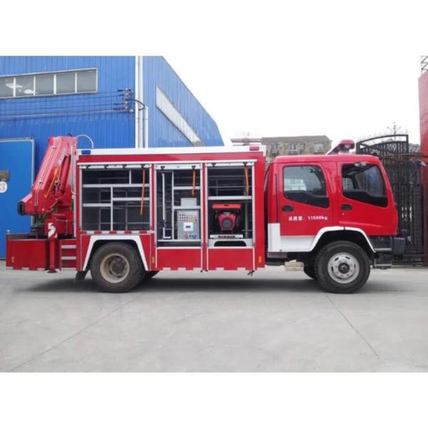 ISUZU Emergency Rescue Fire Vehicle Fvr 240HP 5tons Crane Rescue Fire Truck