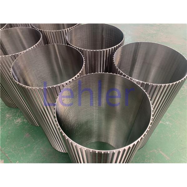 Lehler Wedge Wire Screen Cylinders , Vertical Wire Screen Circular Support Rod
