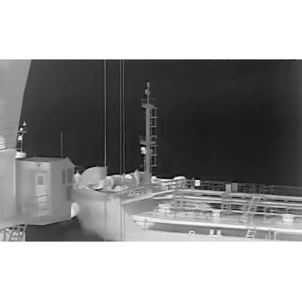 La policía patrulla la cámara infrarroja de la toma de imágenes térmica de la vigilancia de PTZ para la gama larga