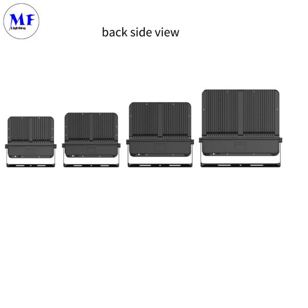 IP66 Luz de inundação LED Lâmpada de inundação de alta potência 30W 100W 500W 3 em 1 CCT ajustável para futebol Campo de esportes indoor outdoor