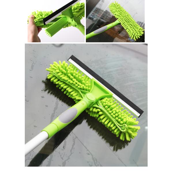 Домоустройство алюминиевого мойщика окон щетки стеклянной чистки ротатабельное телескопичное