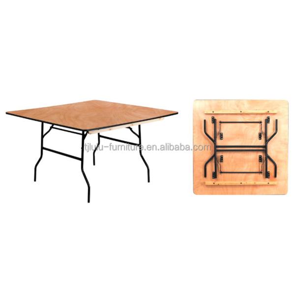 Specific DINING TABLE Finish Nitrolacquer Industrial Style Iron Wood Restaurant Dining Tables Solid Wood Folding