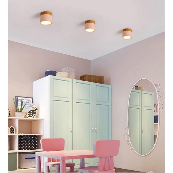 LED Downlight dimmable 5W 7W 9W12W15W Nordic wood modern Led surface mounted ceiling light(WH-WA-13)