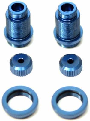 Peças de alumínio do CNC da oxidação azul 0.02MM 4 moinhos do CNC da linha central