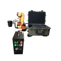 6 axes robot automatique 100w valise Portable machine à nettoyer au laser à fibre élimination de la rouille