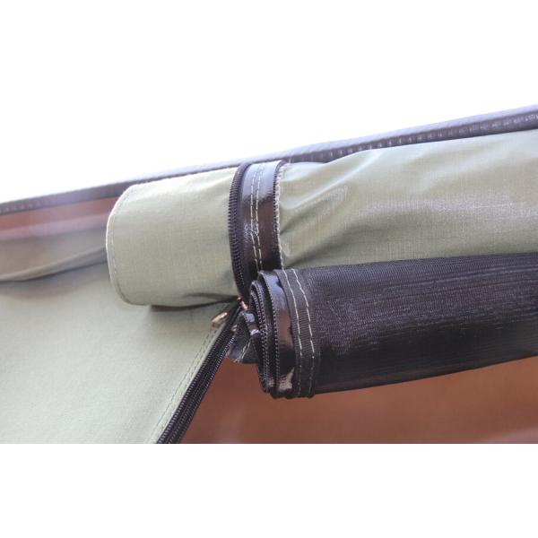 35%Cotton Fabric Hard Shell Roof Top Tent for All-Weather Camping Enthusiasts