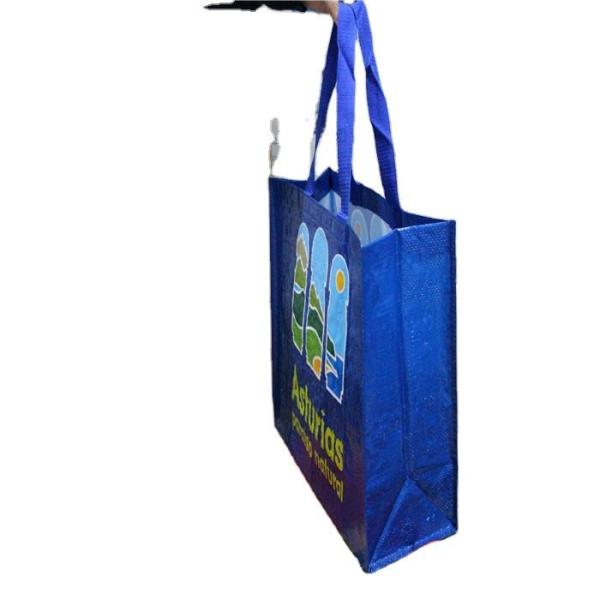 Wholesale Cheap Eco Reusable Laminated Folding Foldable Promotional Woven Shopping