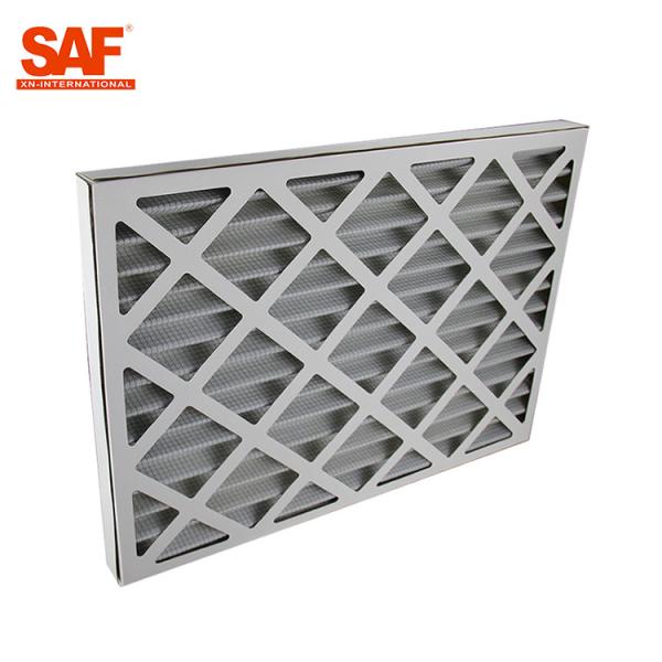Cardboard Frame Flat Panel Air Filter , Commercial HVAC Filters G4 Efficiency