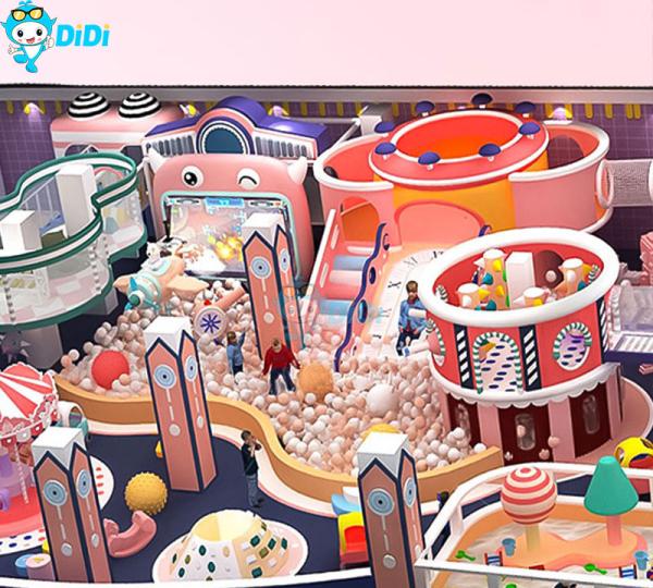 Indoor Playground With Big Slides Indoor Park Indoor Children Soft Play Equipment
