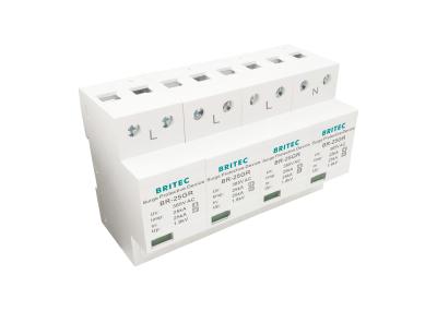 25kA 4P tipo trifásico - 1 classe mim protetor de impulso BR-25GR do relâmpago 4P