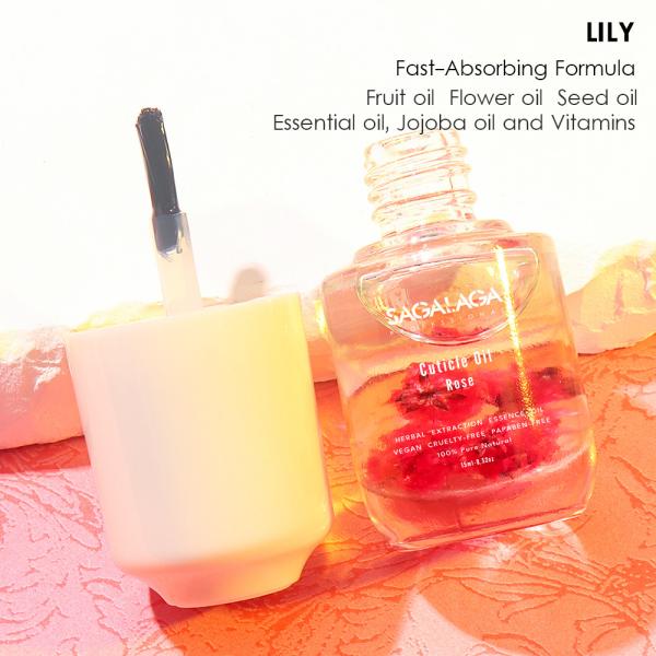 Cuticle Oil for Nails Repairs & Hydrates Nail Oil Cuticle Softener for Women Nail Care with Natural Flowers