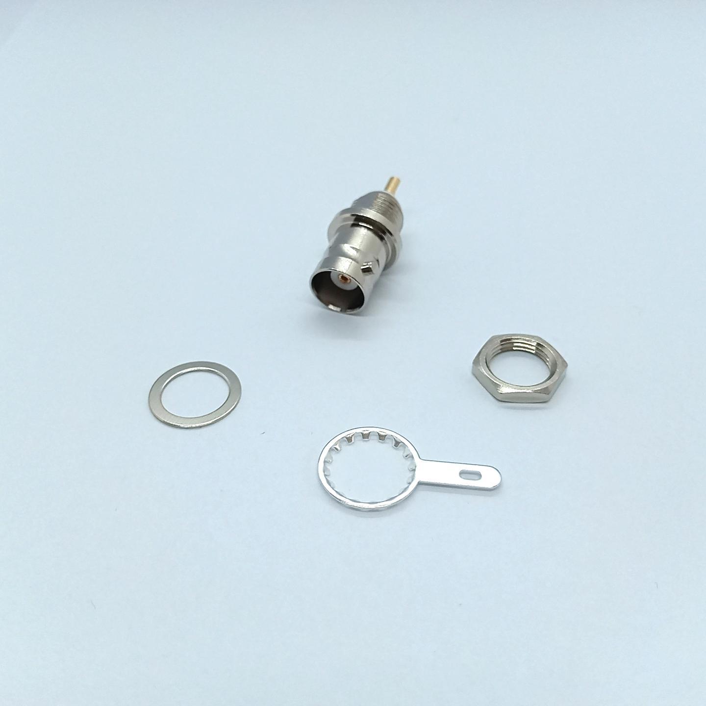 RF Connector BNC Female Bulkhead Connector BNC-KY 50 Ohm Panel Mount Coaxial Connector