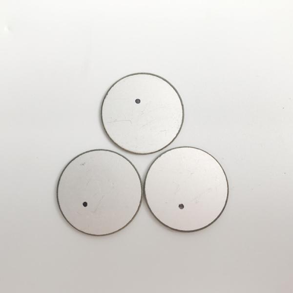35mm Piezoelectric Ceramic Discs , Pzt-4/Pzt-8 Ppiezo Ceramic Element Durable