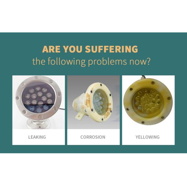 VDE Cable SMD3535 Submersible Led Pond Lights IK10