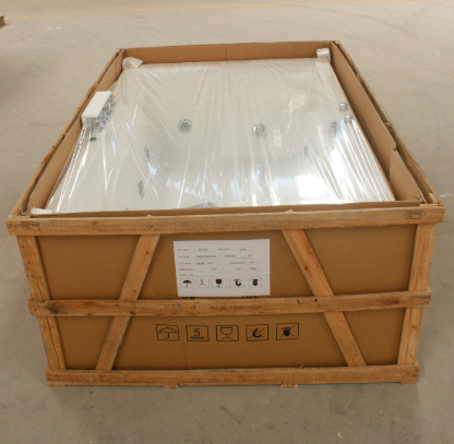 окно стекла искусства гостиницы гидромассажной ванны водопада 1800x700 70in твердое деревянное