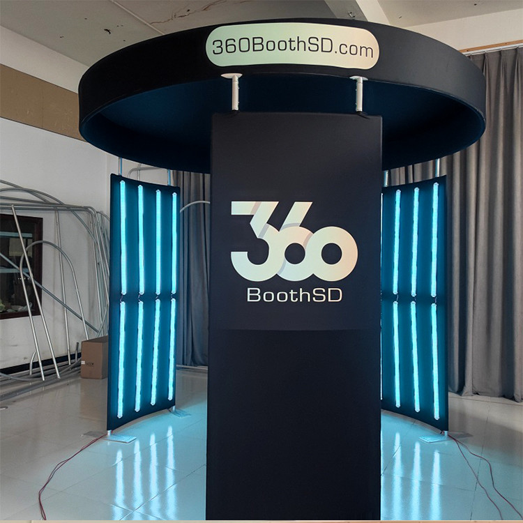 Фон приведенный Photobooth замедленного движения 360 видео- для свадьбы будочки 360 фото