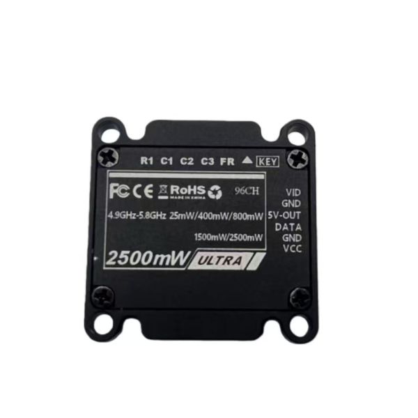 FPV VTX 4.9G-5.8G 2.5W Video Transmitter Lightweight 10km Drone Transmission