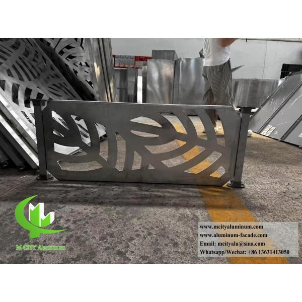 8mm CNC Engraved Aluminum Screen Panel with Powder Coated Finish and Customizable Patterns for Decoration