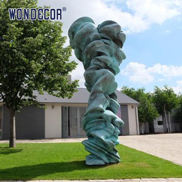 Large Abstract Rockery Bronze Garden Sculpture Metal Casting