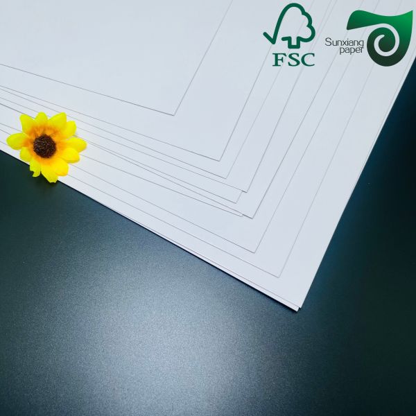 FSC Glossy Couche Paper Coated Offset Paper 90gsm 100GSM 64cm 90CM