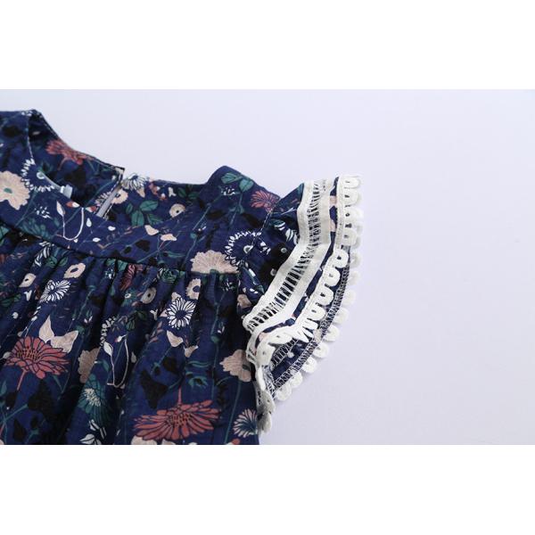 Summer Children'S Clothing Girl'S Floral Flying Sleeve Dress Baby Girl Cute Dress