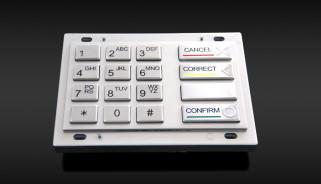CE RoHS WOSA Driver Metal Keypad 160x102.4mm EPP Pin Pad