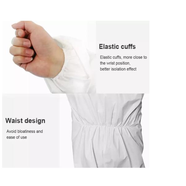 Anti Splash Safety Disposable Coverall Suit Pp Pe Material No Stimulation