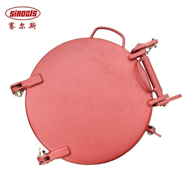 One Touch Quick Open Manhole Cover For DN 450mm Transportation Tank Products On Tanker Truck