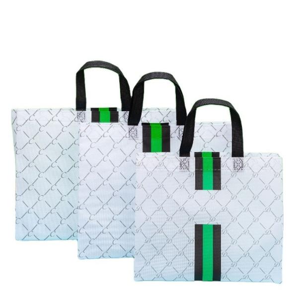 Foldable Non-woven Shopping Tote Bag Custom Packaging with Logo Portable Carrier
