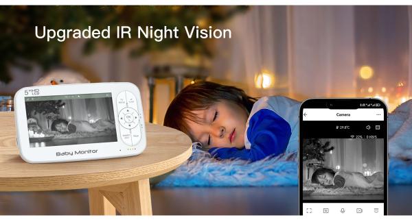 Remote Control Wireless Baby Monitor Wifi 2.4Ghz Indoor video recording baby monitor