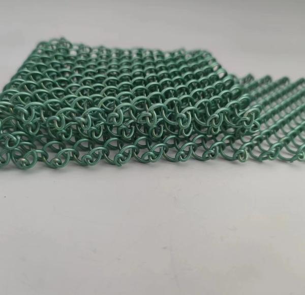 グリーンアルミワイヤー建築織布網 汎用的な装飾ソリューション