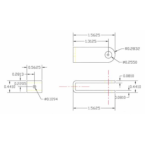 Asamblea de cable plateada cinc largo de control de la horquilla del acero de carbono de las colocaciones de extremo de cable de la vida útil