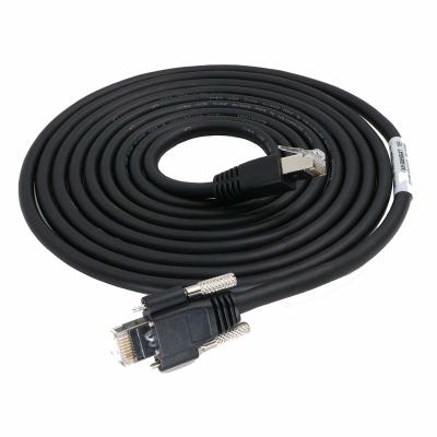 Câmera alta do basler do CCD do fechamento do parafuso de aperto manual do cabo ethernet do cabo flexível CAT6 RJ45 da visão de GigE