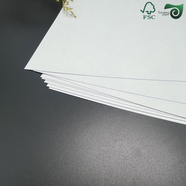 FSC Black Core White Paper Cardboard  290gsm 300gsm  For  Card Making