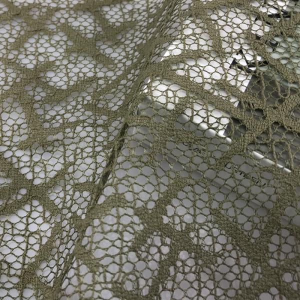 Подгонянная ткань 150cm шнурка Chantilly золота африканская нигерийская для платья женщин