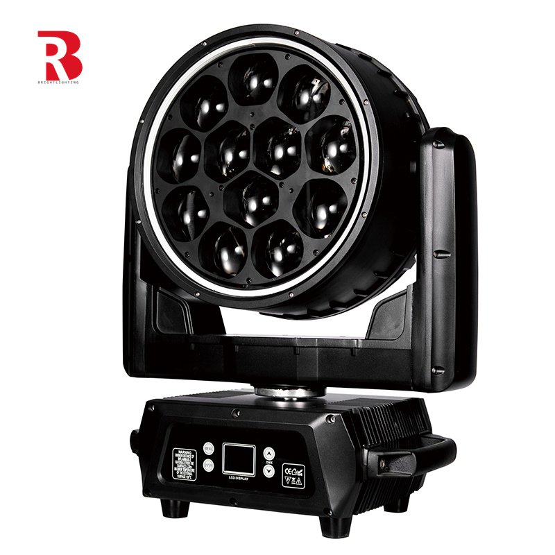Светодиодный движущийся голова 12pcs 40W RGBW светодиодный свет с богатой эффект затуманивания
