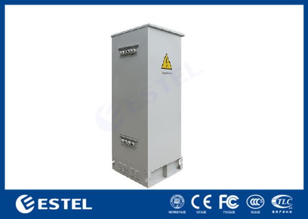 Cerco exterior de aço inoxidável 750x700x2000 das telecomunicações 38U da única parede com condicionador de ar da C.C.