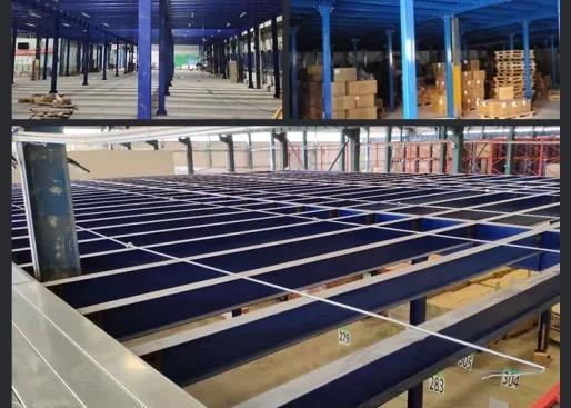 Aerial Work Warehouse Mezzanine Floor Attic Rack Steel Structure Platform