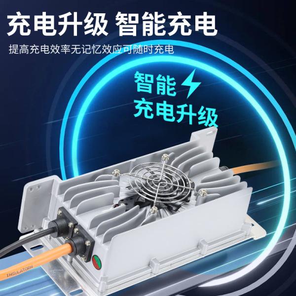FCP 12V 48V 58.4V 14s 48V 8A LiFePO4 Lithium Battery Charger for Tricycle Forklift Scooter