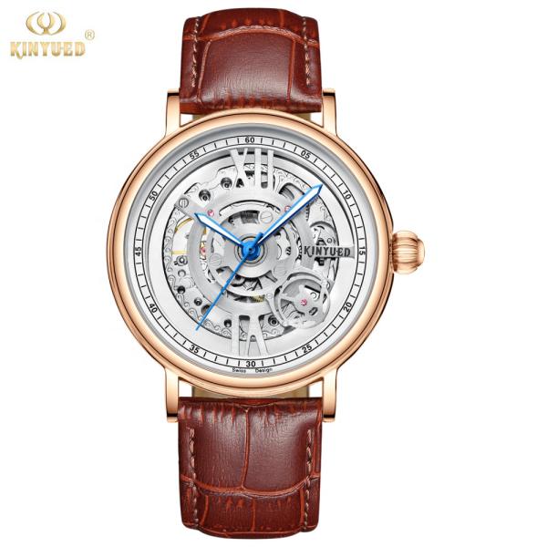 KINYUED simple fashion waterproof manufacturer watches custom logo mechanical automatic watch