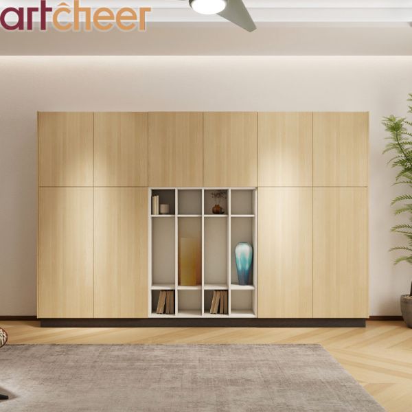 Modern Stylish Living Room Furniture Display Cabinet with Eco-Friendly Material and Adjustable Shelves