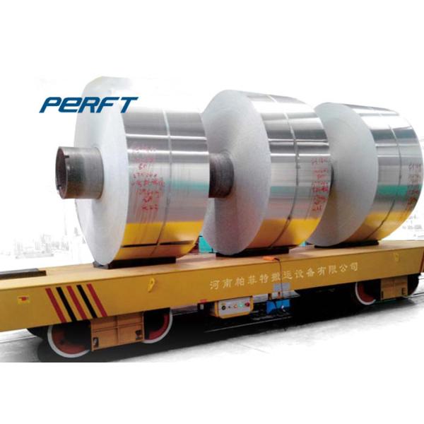 Heat Resistant Steel Coil Transfer Trolley Low Voltage Operated Electric