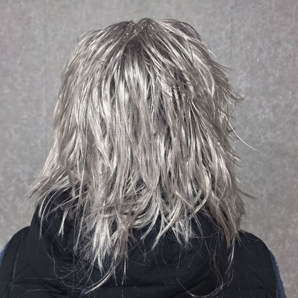 Realistic Grey Wig and Beard Set for Men, Long Silver Hair Old Man Costume, Wizard Hermit Caveman Cosplay for Halloween Party