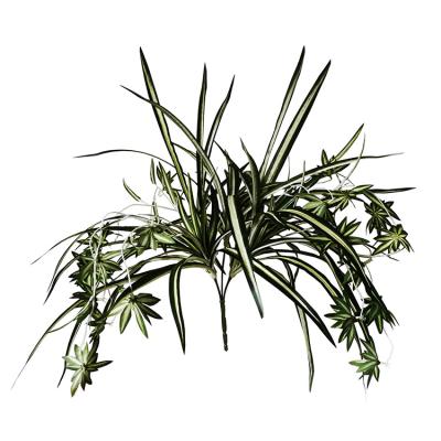 Fogo - planta de aranha artificial UV do retardador anti, planta de aranha de seda estética