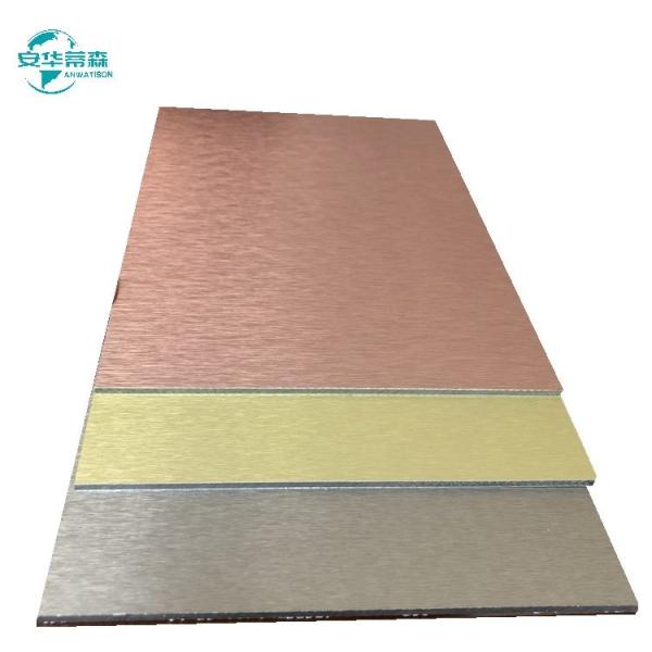 Modern 2440mm Brushed Aluminum Composite Panel Facade With 1220mm
