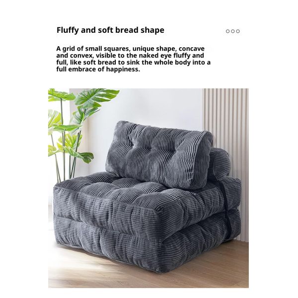Single Seat Foldable Sofa Beds Convertible Sleeper Chair Compressed Sofa Square Modern Living Room Lounge Lazy Floor Sofa